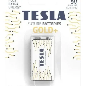 Alkalická baterie Tesla GOLD+ 9 V - 6LR61, typ 9V, 1 ks Nejlepší Cena