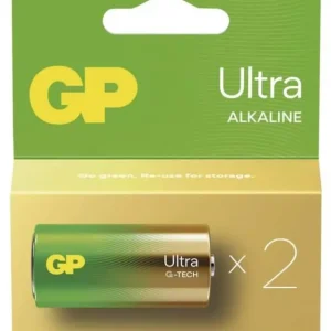 Alkalické baterie GP Ultra 1,5 V - malé mono, LR14, typ C, 2 ks Vysoce Kvalitní