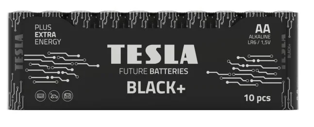 Alkalické baterie Tesla BLACK+ 1,5 V - tužka, LR6, typ AA, 10 ks Nejlepší Cena