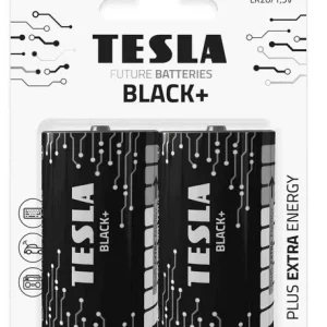 Poslední Šance Alkalické baterie Tesla BLACK+ 1,5 V - velké mono, LR20, typ D, 2 ks