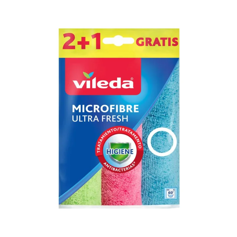 Cenový Hit Antibakteriální švédská utěrka Vileda Ultra Fresh - mikrovlákno, 30x30 cm, mix barev, 3 ks