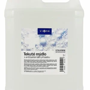 Nízká Cena Antibakteriální tekuté mýdlo Vione Extra Hygiene - s glycerinem, bez parfemace, bílé, 5 l