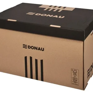 Levný Archivační box Donau - 565x370x315 mm, hnědý/hnědý