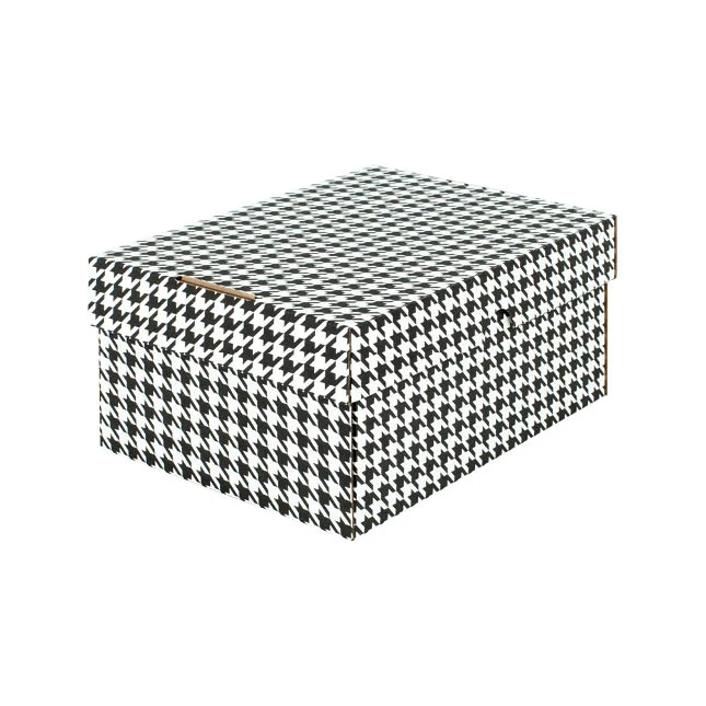 Archivační box s víkem Emba TDV - 220x155x100 mm, černý, 2 ks - DOPRODEJ Bezpečná Platba