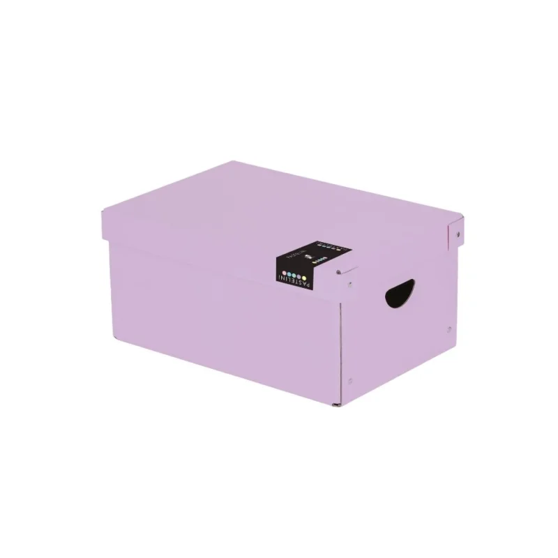 Koupit Online Archivační box s víkem Pastelini - 355x240x160 mm, lamino, fialový