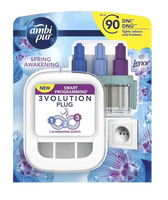 Automatický osvěžovač vzduchu Ambi Pur 3Volution - strojek s náplní, spring awakening, 3x20 ml Nová Kolekce