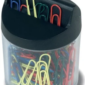 Nízká Cena Barevné kancelářské sponky v magnetickém zásobníku RON 453B - 32 mm, mix barev, 100 ks