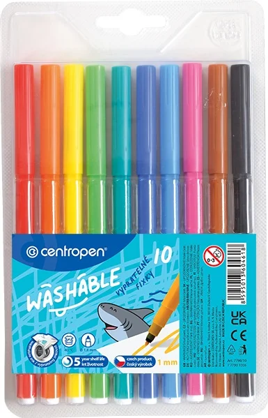 Nejprodávanější Barevný popisovač Centropen 7790/10 - vypratelný, 1 mm, sada 10 ks