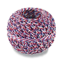 Časově Omezené Bavlněný motouz trikolóra 1,25 mm - návin 60 m, 40 g
