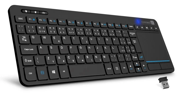 Bezdrátová klávesnice Connect IT Touch - s touch padem, černá Objednat Nyní