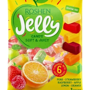 Bonbóny Roshen Jelly Candies - s ovocnou příchutí, 1 kg Autentický