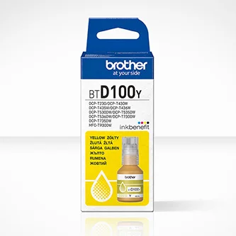 Brother originální ink BTD100Y, yellow, 5000str., 48.8ml Sezónní Sleva