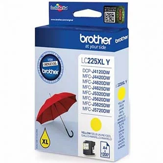 Brother originální ink LC-225XLY, yellow, 1200str., Brother MFC-J4420DW, MFC-J4620DW Cenově Výhodný