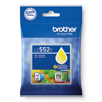 Brother originální ink LC552Y, yellow, 550str. Objednat Nyní