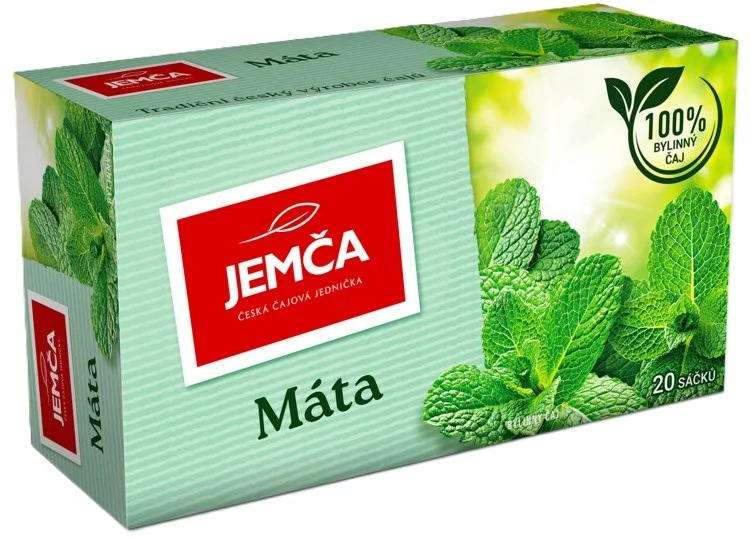 Autentický Bylinný čaj Jemča - máta, 20 sáčků