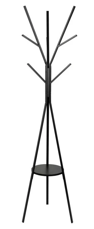 Designový věšák na kabáty MAULavalon - kov/dřevo, černý Novinka