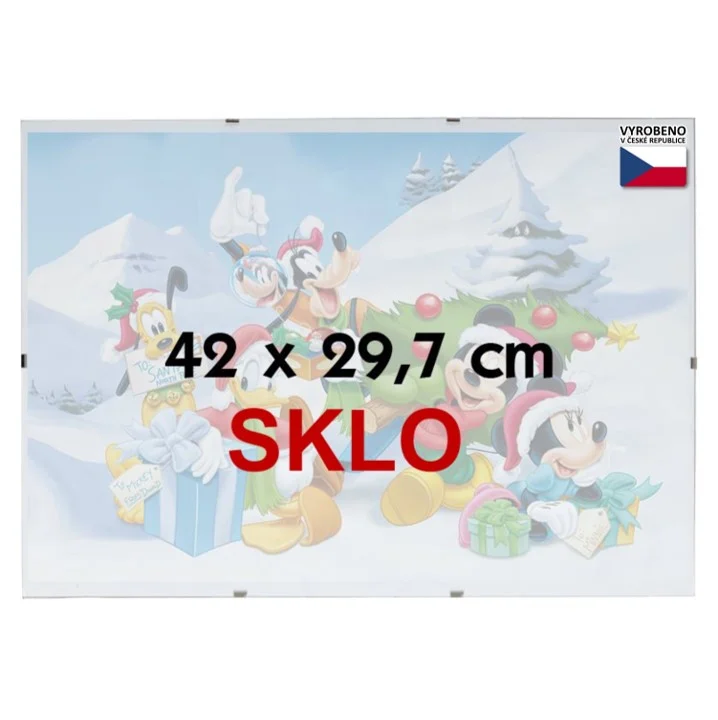 Klip rám A3, 29.7x42cm, sklo Pouze Dnes