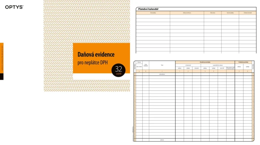 Kup Teď Daňová evidence A4 pro neplátce DPH/OP22