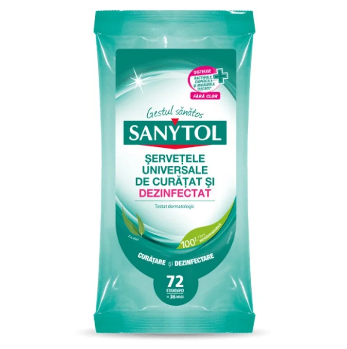 Kup Teď Ubrousky čistící a desinfekční Sanytol, 72ks