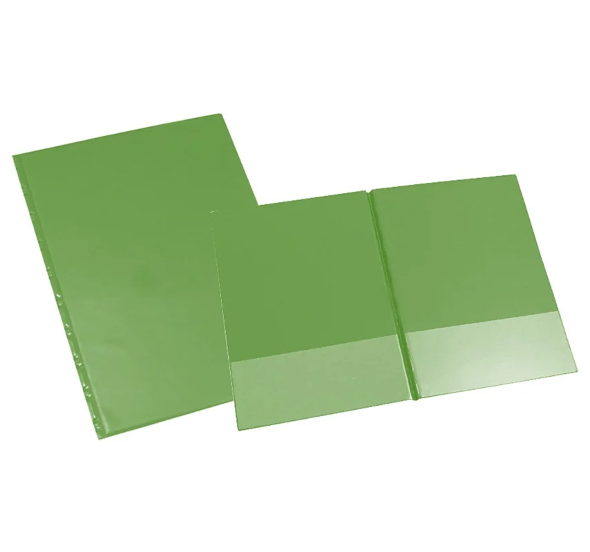 Deska A4 vodorovné spodní kapsy, zelená Výprodej