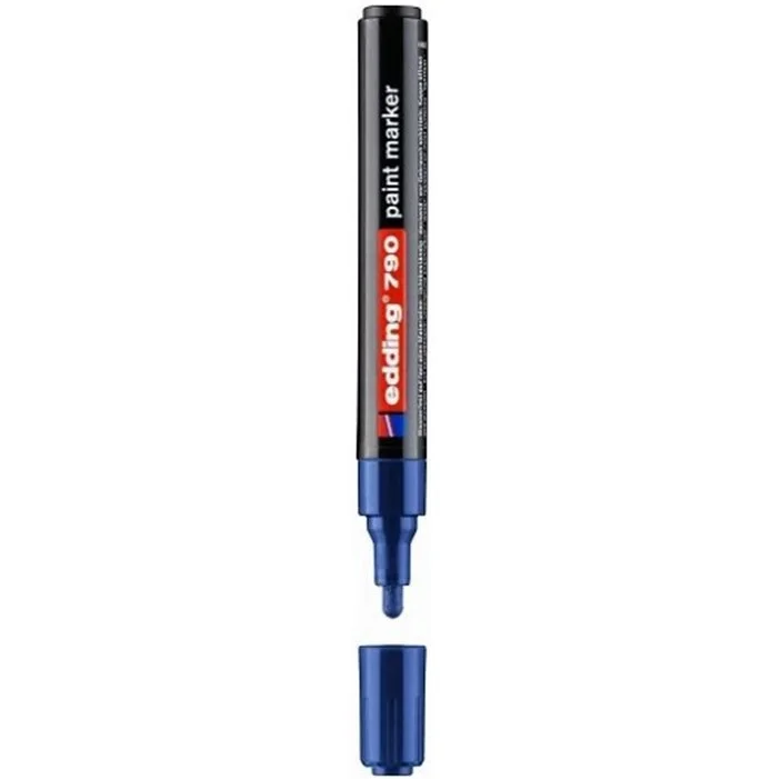 Nejprodávanější Popisovač Edding 790, barva modrá.