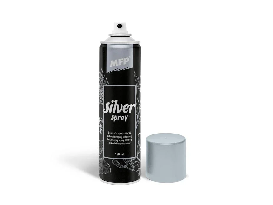 Super Cena Sprej dekorační 150 ml stříbrný