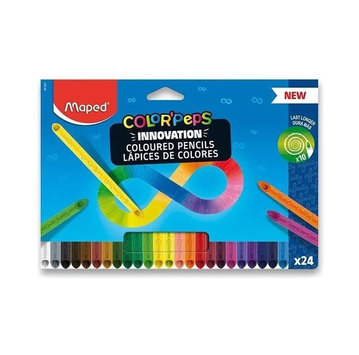 Akce Pastelky Maped, Infinity bezdřevé, 24ks