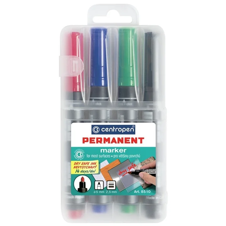 Objednat Nyní Popisovač 8510, 2.5mm, permanent, kulatý, 4ks