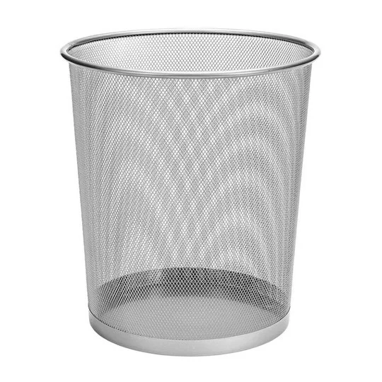 Drátěný koš odpadkový, 19l, stříbrný Rychlé Dodání