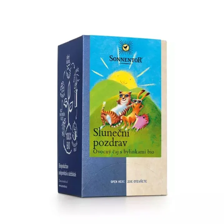 Čaj Sluneční pozdrav bio, porcovaný, 45g Výprodej