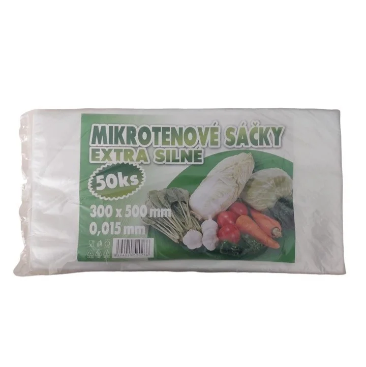 Sáček HDPE, 30x50cm, 0.015, 50ks Finální Výprodej