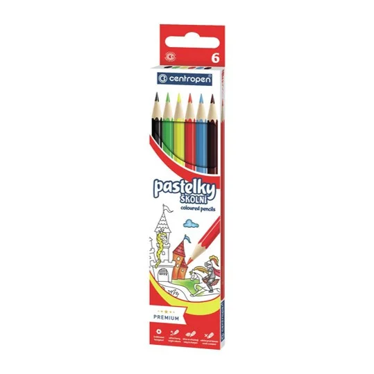 Pastelky Centropen, šestihranné, 6ks Top Prodej