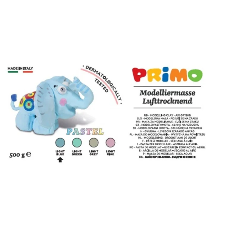 Modelovací samotvrdnoucí hmota, 0.5kg, Primo, pastelová šedá Sleva