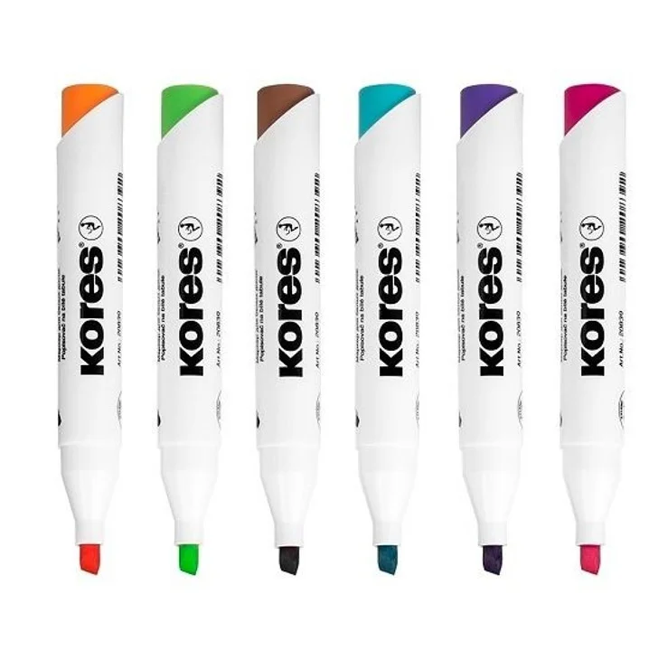 Rychlé Dodání Popisovač Kores XW2, 5.0mm, white board, zkosený, 6ks