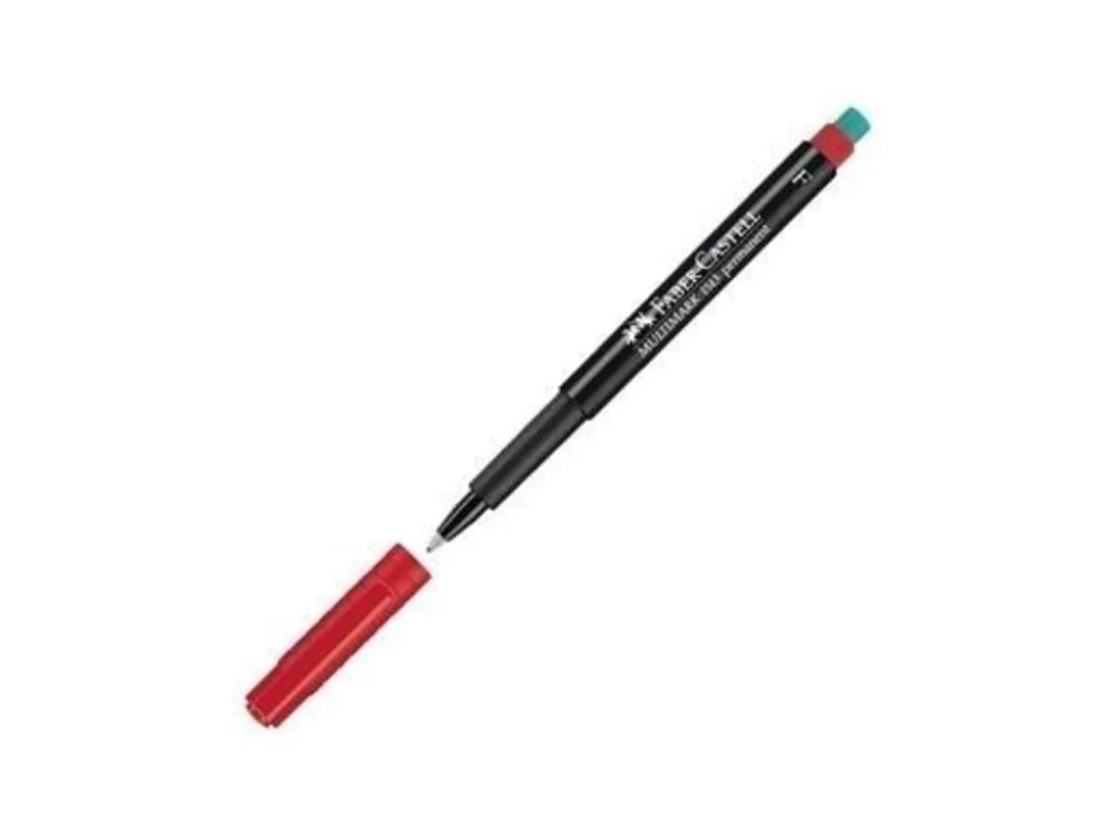 Permanentní popisovač Faber-Castell Multimark 1513F-červený Poslední Šance