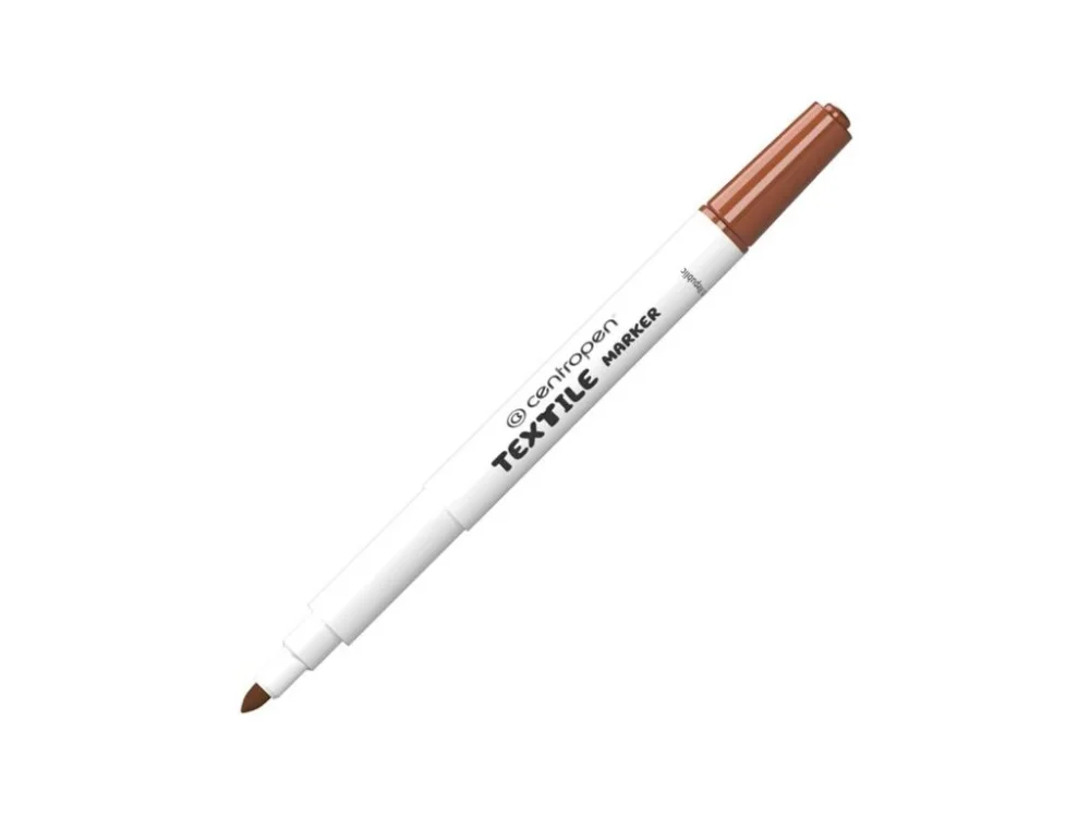 Textilní popisovač Centropen 2739 hnědý, silný Výhodná Nabídka