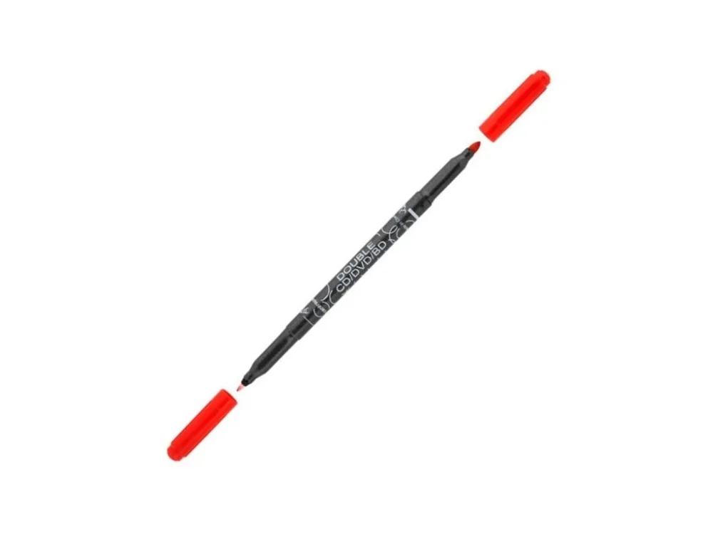 Popisovač na CD Centropen 3616 DOUBLE, červený Cenová Bomba