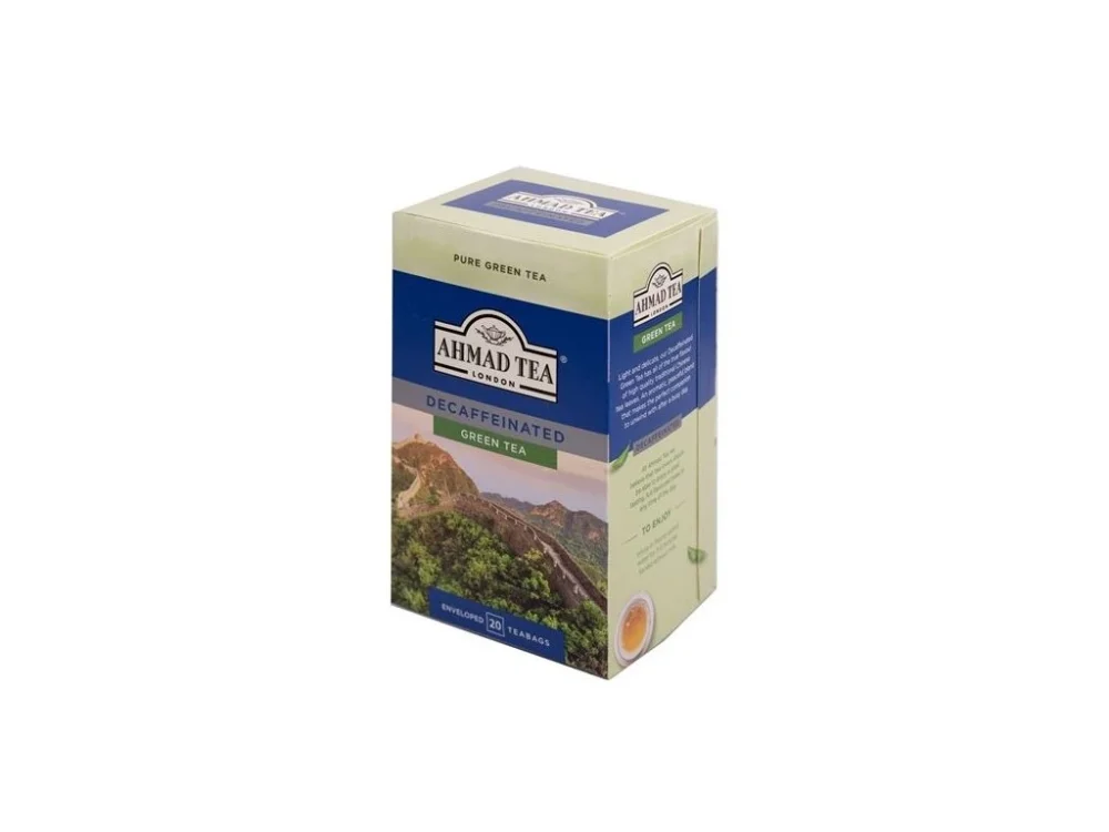 Novinka Zelený čaj Ahmad- bez kofeinu,balený,20x 1,5g,45 g