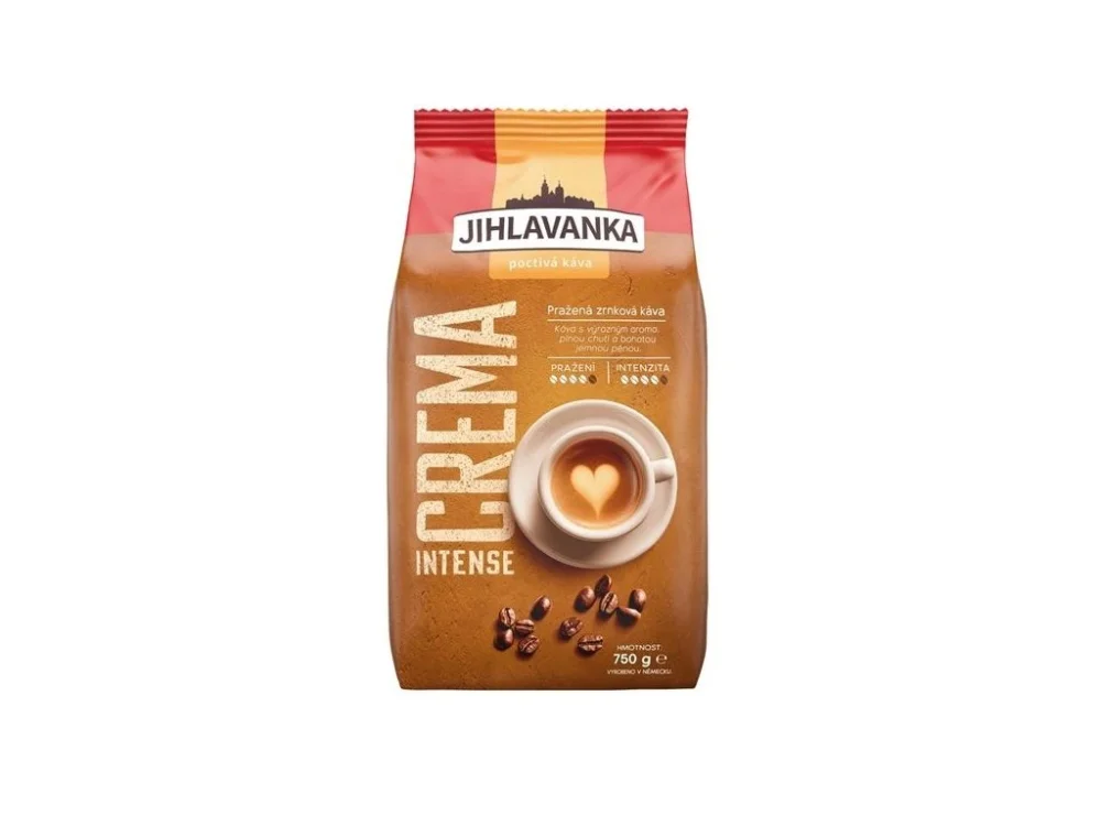 Nejprodávanější Zrnková káva Jihlavanka - Crema Intense, 750 g