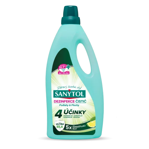 Vysoce Kvalitní Sanytol dezinfekce ploch a podlah 1 l 4 účinky