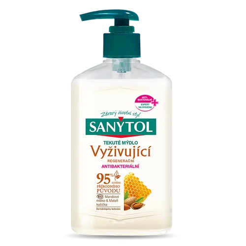 Sanytol mýdlo antibakteriální vyživující 250 ml Aktuální