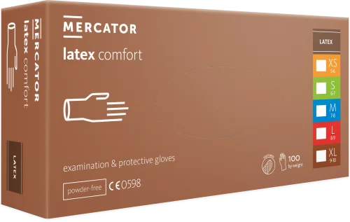 Rukavice jednoráz. latex 100 ks vel. S Značkový