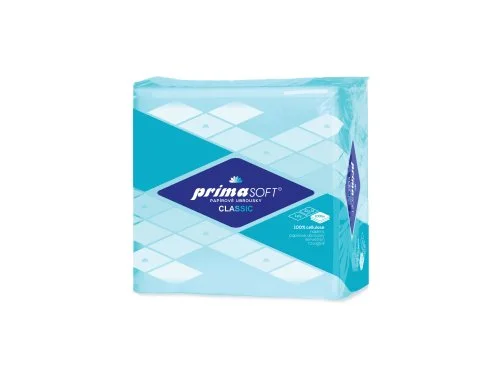 Vrácení Zdarma primaSOFT ubrousky papírové 1vr. modré, 33x33 cm, 100 ks