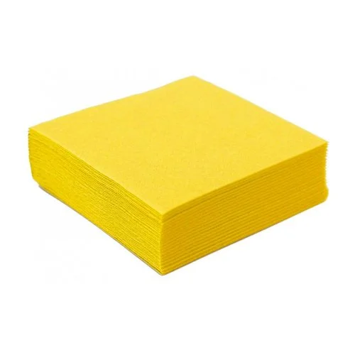 Ověřený primaSOFT ubrousky papírové 1vr. žluté, 33x33 cm, 100 ks