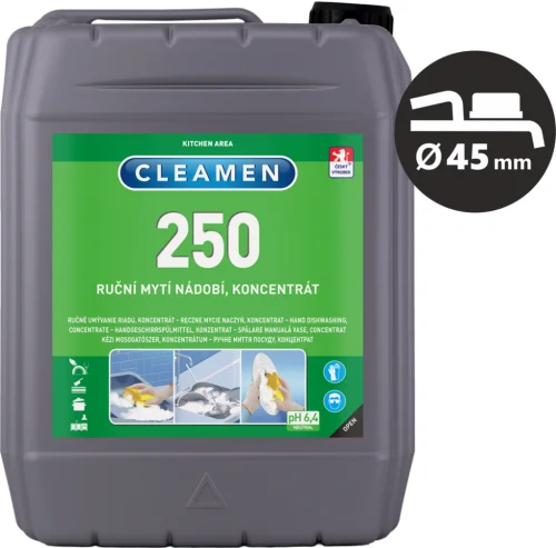 Ověřený Cleamen 250 na ruční mytí nádobí 5 l