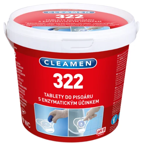 Cleamen 322 tablety do pisoáru 12 ks + mřížka 1 ks Expresní Doručení