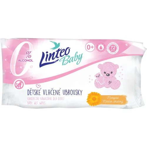 Nová Kolekce Linteo baby vlhčené ubrousky 72 ks