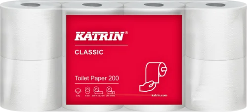 KATRIN toaletní papír v roli 2vr. celulóza, 104749, 8 rolí Nízká Cena
