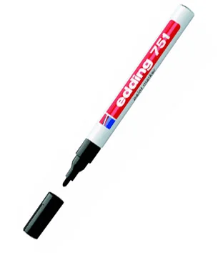 POPISOVAČ EDDING 751 lakový černý 1-2mm Víkendová Akce