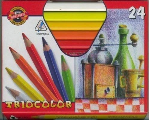 PASTELKY 3154/24 TROJHRANNÉ lak.znač. Nová Kolekce